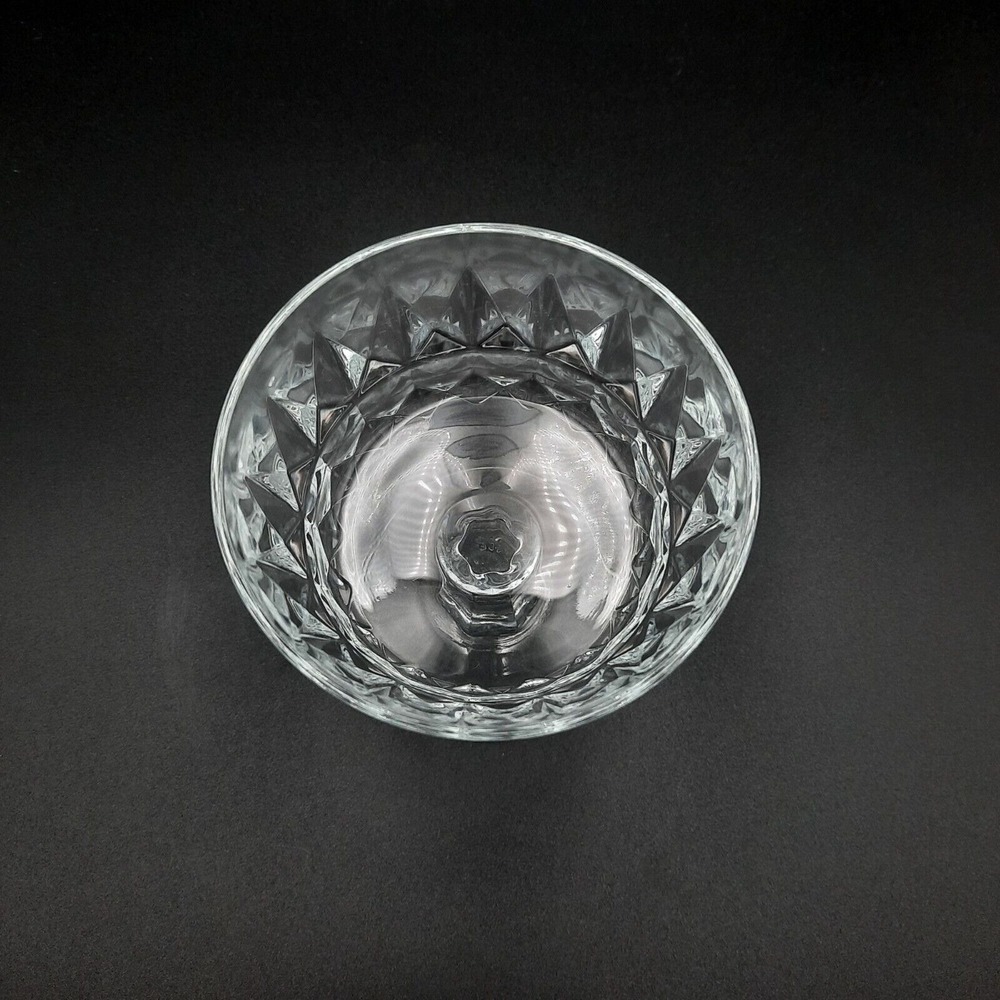 Arcoroc France Arctic Pattern Glass Dessert Champagne Set Of 5 Pressed Crystal - Picture 5 of 6